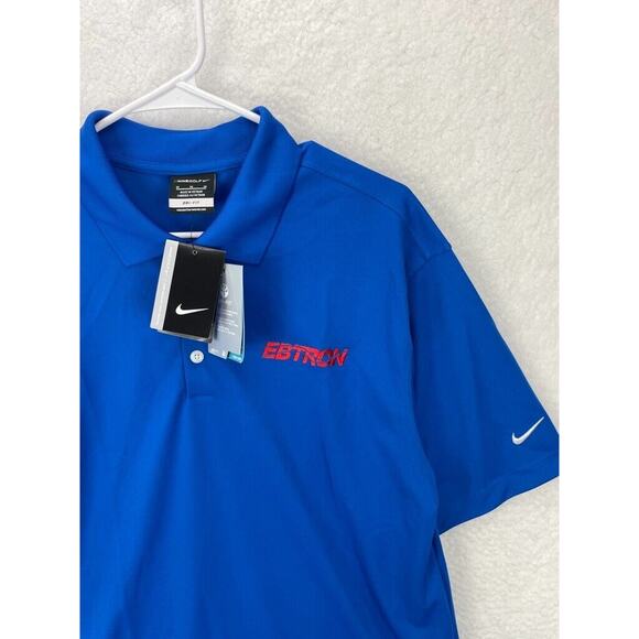 Nike Golf Polo Shirt Men’s Size M Navy / Blue Dri-FIT Short Sleeve‎ EBTRON Lot 2 - Picture 4 of 12